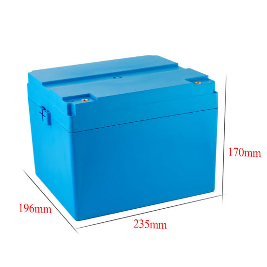 Paquete de batería LiFePO4 12V 100ah con BMS y caja Sistema solar de fosfato de hierro y litio