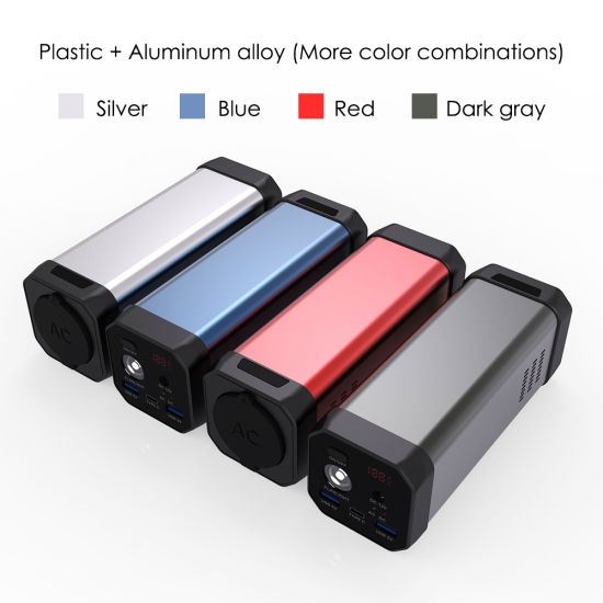 2020 nuevo Mini 80W 20000mAh AC DC doble salida USB 3W LED Camping Light 3.7V 20800 Powerbanks para teléfono portátil