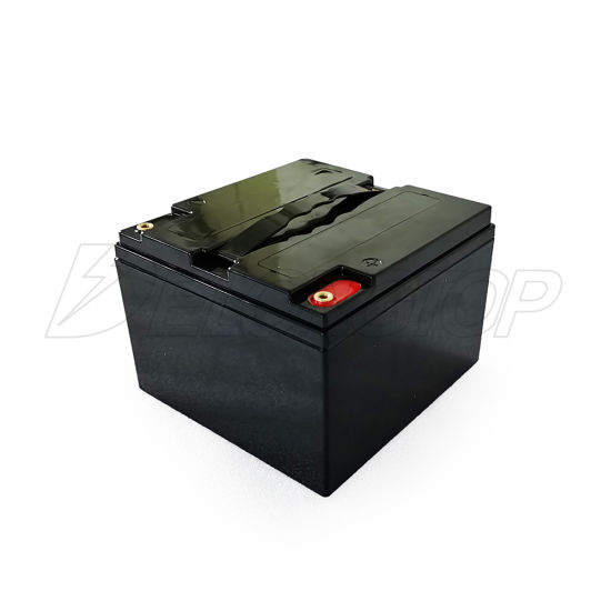 Paquete de batería recargable LiFePO4 de fosfato de hierro y litio de 12 V 25 Ah personalizado con caja de batería de plomo ácido