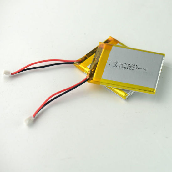 Célula de batería de polímero de litio de 3.7V Lipo 2250mAh 604760