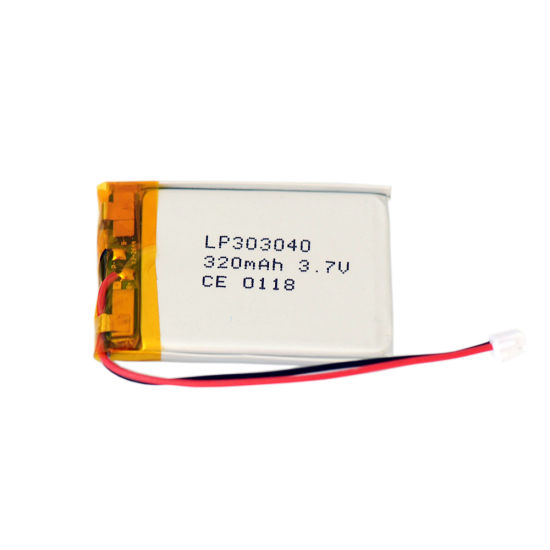 303040 Célula li-ion recargable de la batería de Lipo de 3.7V 320mAh para los productos electrónicos