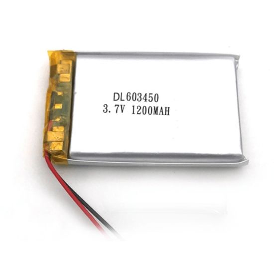 Célula de batería recargable del polímero de litio de la batería de 3.7V 1200mAh Lipo 603450