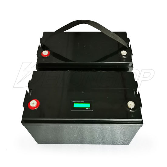 Paquete de batería de fosfato de hierro y litio LiFePO4 12V 100ah con BMS para sistema Solar RV coche eléctrico scooter motocicleta barco