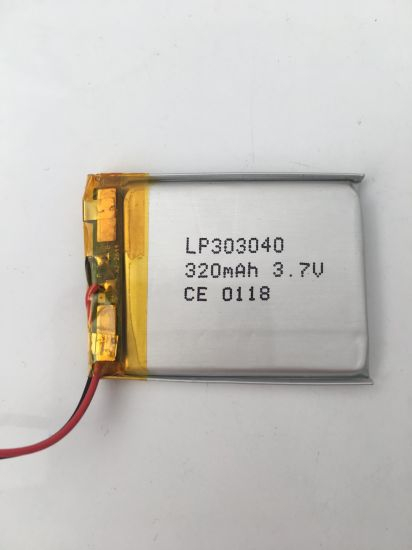 Batería de polímero de litio ultrafina 303040 de 3,7 V para auriculares Bluetooth