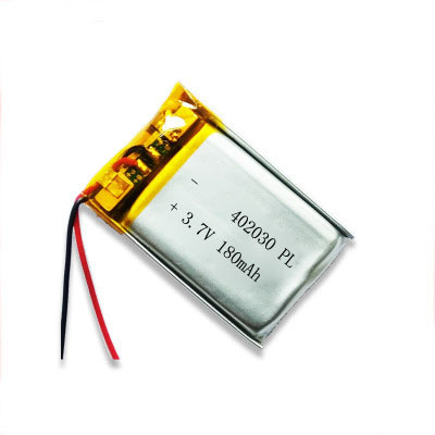 Célula de batería del polímero de litio de la batería de 3.7V 180mAh Lipo 402030