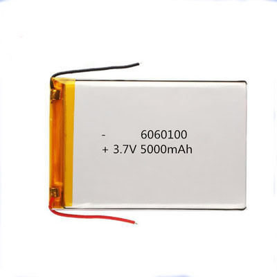 Célula de batería del polímero de litio de la batería de 3.7V 5000mAh Lipo 6060100 para el banco del poder