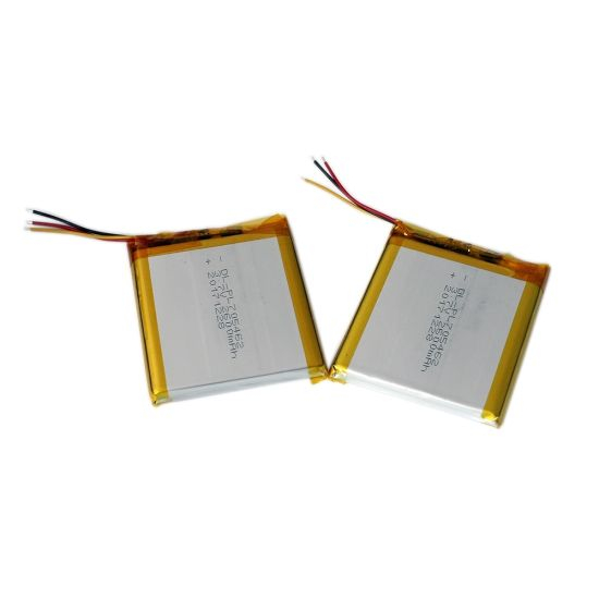 Célula de batería del polímero de litio de la batería de 3.7V Lipo 2600mAh 705462