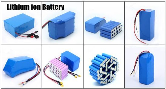 Batería de iones de litio de alto voltaje LiFePO4 de 36V 10ah con cables de PCB