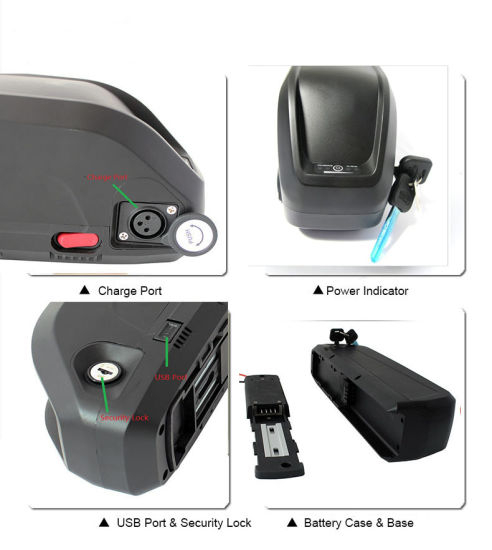 Batería de iones de litio de 48V 17.5 Ah al por mayor para bicicleta eléctrica de 1000W