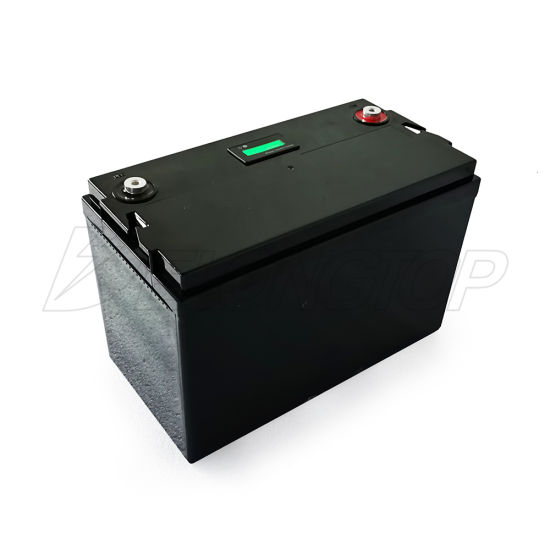 Batería recargable de fosfato de hierro y litio de 12V 100ah Batería LiFePO4 Caja de ABS Almacenamiento de energía solar