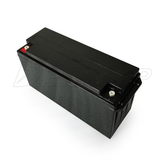 Batería LiFePO4 de 12 voltios y 150 Ah para RV, aplicaciones solares, marinas y fuera de la red, gris