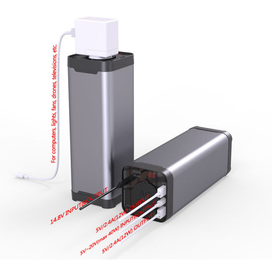 2018 energía de batería del ordenador portátil de la fuente del banco de la energía del USB de la alta capacidad 40000mAh 150wh