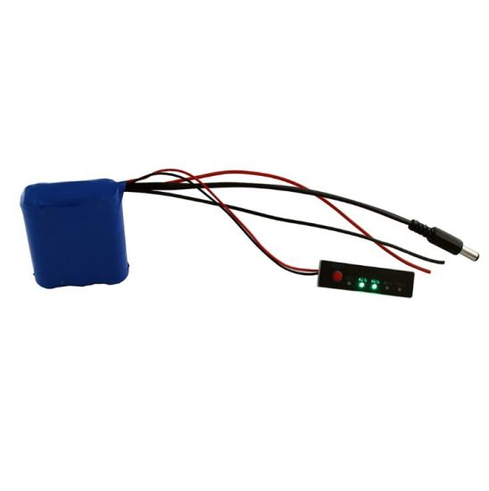 18650 batería de iones de litio 11.1V 2600mAh con indicador LED BMS para lámpara de emergencia