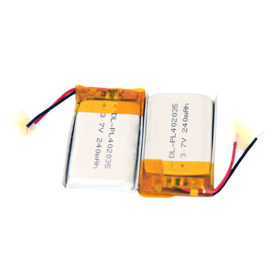 Producto eléctrico Batería 402035 Célula de batería de lipo de 3,7 V 230 mAh Célula de polímero de litio de 3,7 V