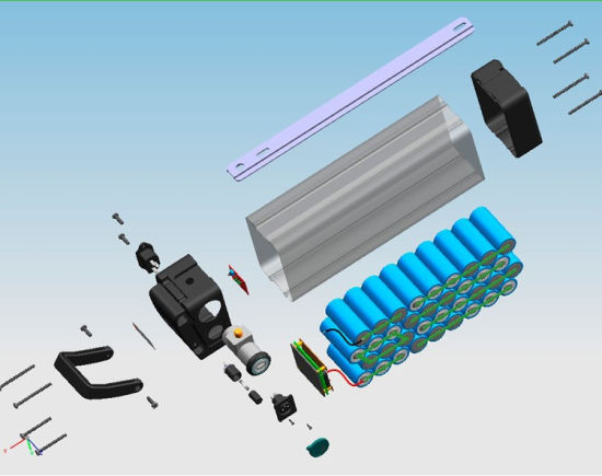 Batería de iones de litio recargable OEM 18650 de fábrica Li Ion 36V 20.8ah Paquete de baterías de bicicleta eléctrica