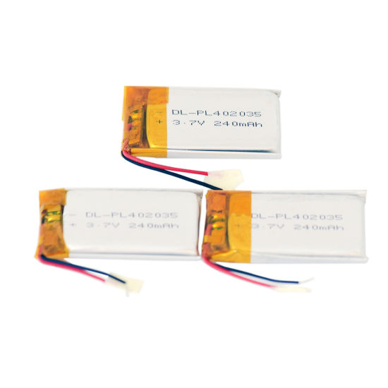 Producto eléctrico Batería 402035 Célula de batería de lipo de 3,7 V 230 mAh Célula de polímero de litio de 3,7 V