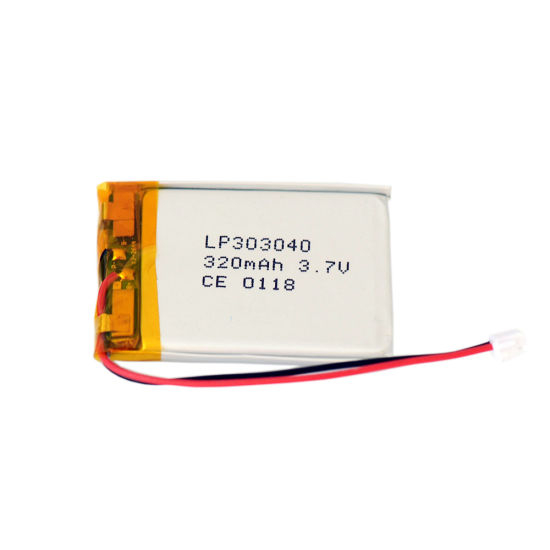 Célula de batería recargable de 3.7V 303040 320mAh Lipo mini célula de ión de litio de la calefacción