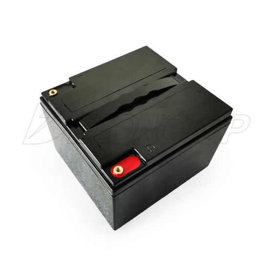 Paquete de batería recargable LiFePO4 de fosfato de hierro y litio de 12 V 25 Ah personalizado con caja de batería de plomo ácido