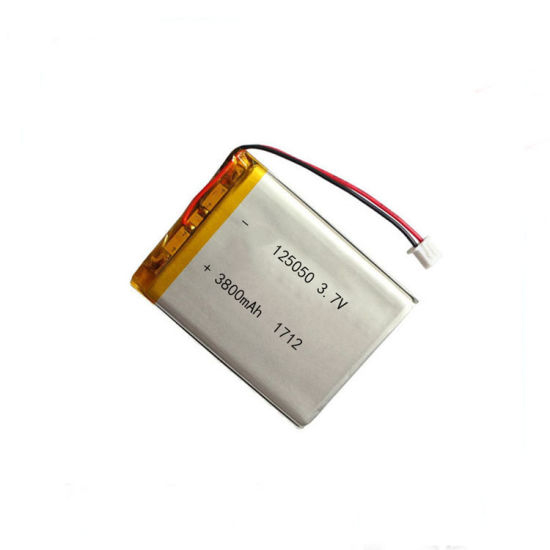 Célula de batería del polímero de litio de la batería de 3.7V 3800mAh Lipo 125050