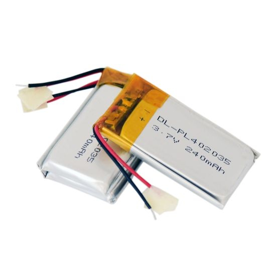 Célula de batería recargable 402035 de Lipo de la batería del polímero de litio de 3.7V 240mAh