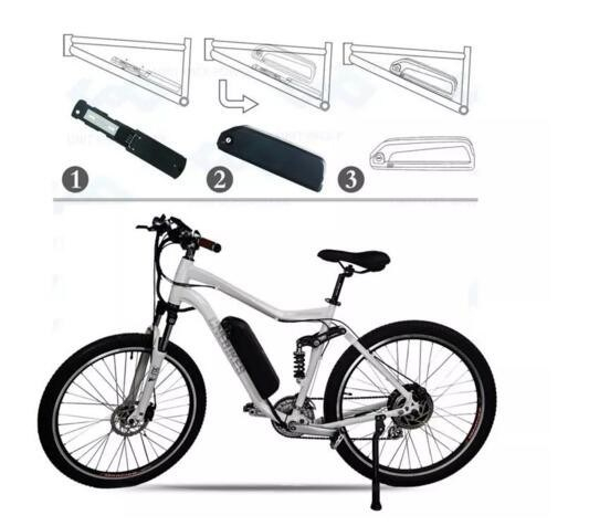 Batería de litio de bicicleta eléctrica de 36V 15ah para motor Ebike de 500W