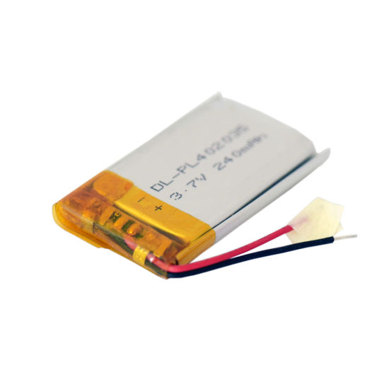 Producto eléctrico Batería 402035 Célula de batería de lipo de 3,7 V 230 mAh Célula de polímero de litio de 3,7 V