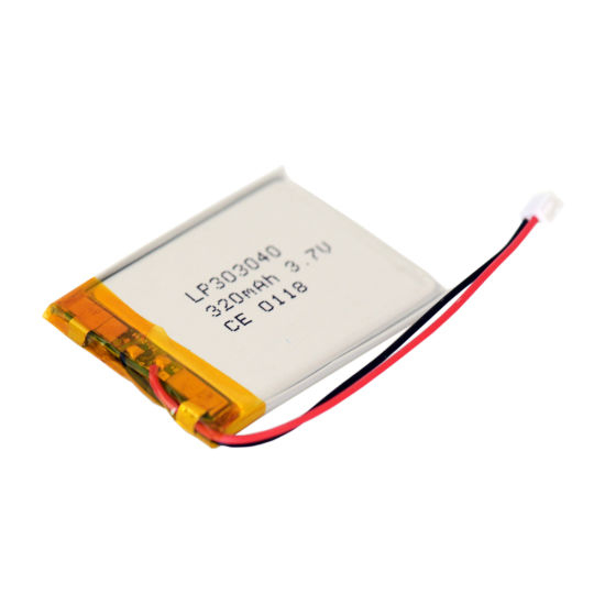 Célula de batería recargable de 3.7V 303040 320mAh Lipo mini célula de ión de litio de la calefacción