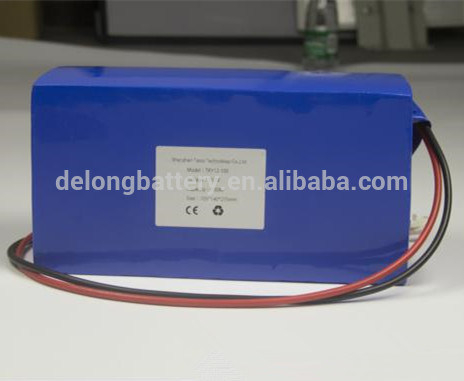 Batería de iones de litio de alto voltaje LiFePO4 de 36V 10ah con cables de PCB