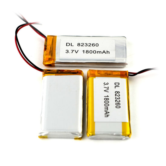 Células de batería recargables del polímero de Lithium1800mAh de la batería de litio 3.7V 823260