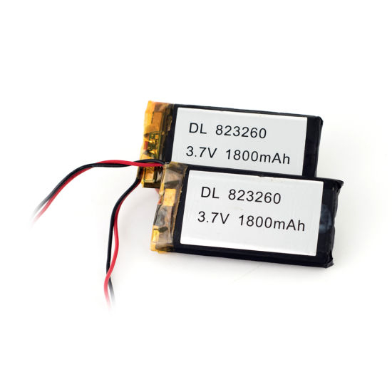 Lipo 3.7V 823260 1800mAh Batería recargable de polímero de iones de litio para rastreador GPS