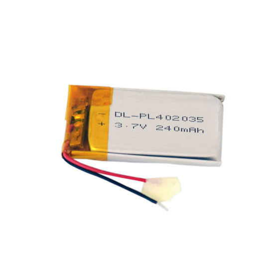 Producto eléctrico Batería 402035 Célula de batería de lipo de 3,7 V 230 mAh Célula de polímero de litio de 3,7 V