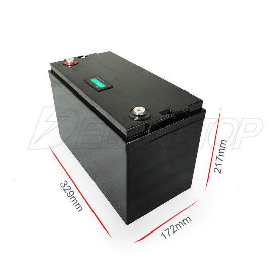 Pantalla LCD LiFePO4 Batería de ciclo profundo de litio 12V 100ah Batería de litio