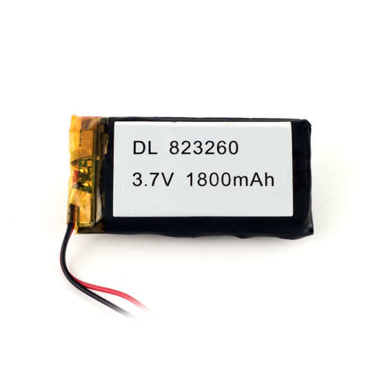 Lipo 3.7V 823260 1800mAh Batería recargable de polímero de iones de litio para rastreador GPS