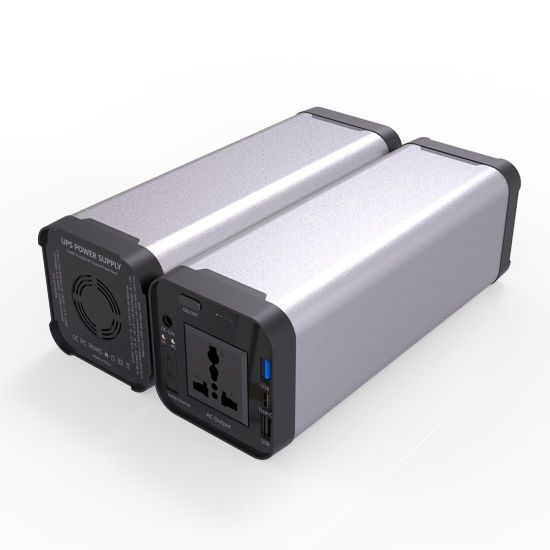 Banco de energía de emergencia para acampar 200W 12V 40A cargado por Solar / AC Outlet / Car